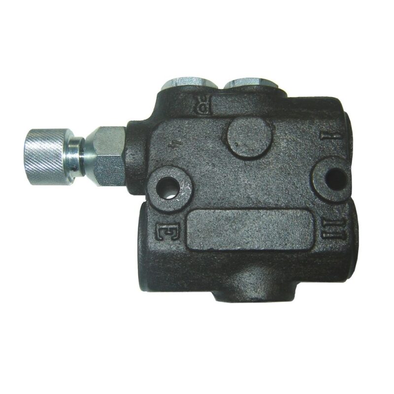 Válvula reguladora de caudal con perilla