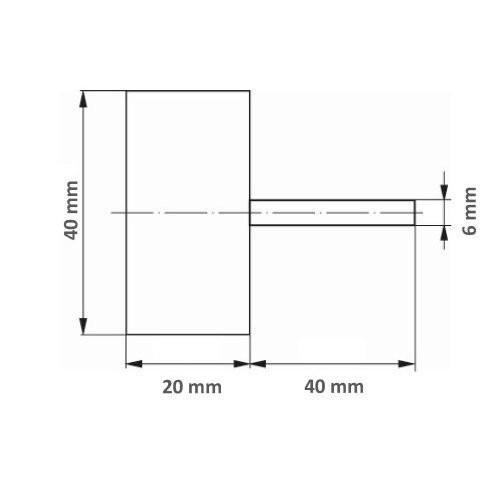 RUEDA FLAP C/VAST. LIJA SFL 04020.06 NK120